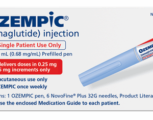 Ozempic® 0.25 mg or 0.5 mg Pre filled pen 1 x 3 mL